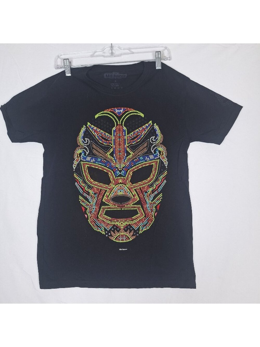 Mis Raices 100% Cotton Black Tshirt size Medium